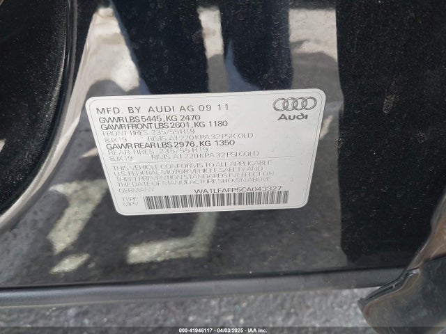 2012 AUDI Q5 WA1LFAFP5CA043327 Photo 8
