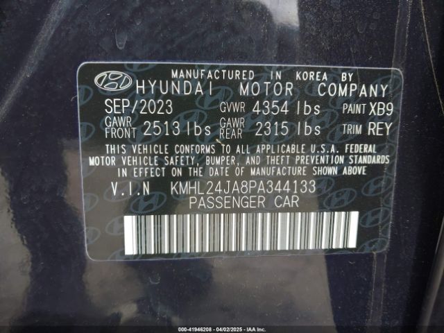 KMHL24JA8PA344133 Hyundai SONATA SE