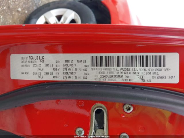 1C6RR7LG5FS633600 RAM 1500 Slt