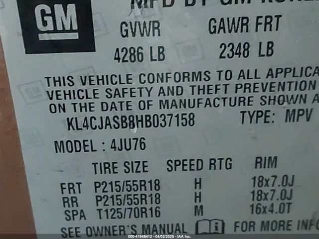 KL4CJASB8HB037158 Buick Encore Preferred