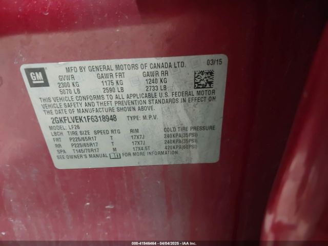 2GKFLVEK1F6318948 GMC Terrain Sle-1