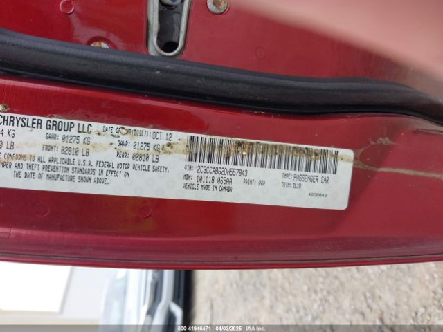2013 CHRYSLER 300 2C3CCABG2DH557843 Photo 8
