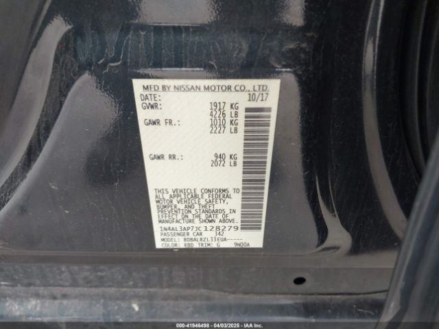 1N4AL3AP7JC128279 Nissan 2018