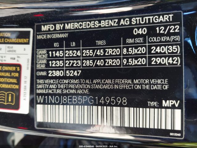 W1N0J8EB5PG149598 Mercedes-Benz Glc 300 4matic Coupe