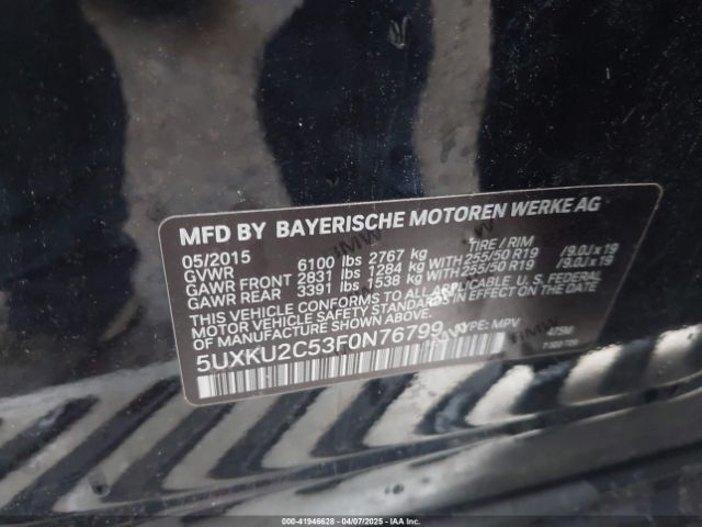 5UXKU2C53F0N76799 BMW X6 Xdrive35i