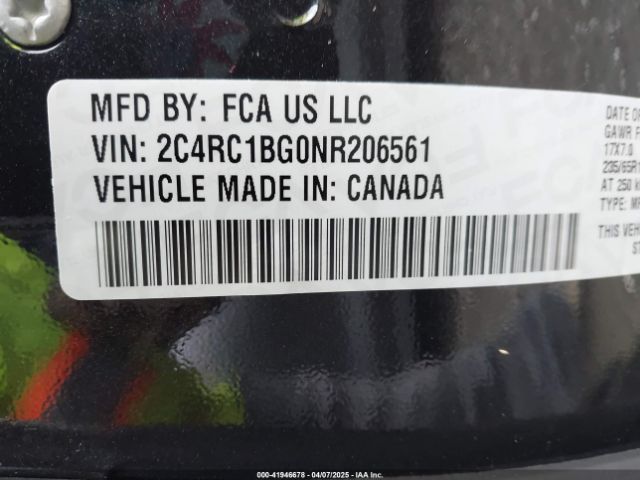 2022 CHRYSLER PACIFICA 2C4RC1BG0NR206561 Photo 8