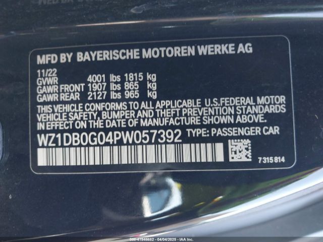 2023 TOYOTA GR SUPRA WZ1DB0G04PW057392 Photo 8