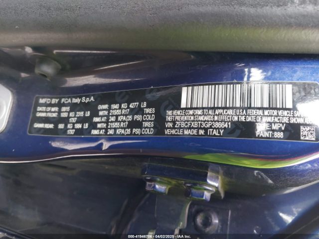 ZFBCFXBT3GP386641 Fiat 500x Easy