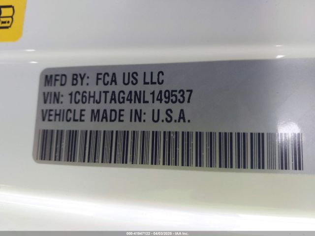 1C6HJTAG4NL149537 Jeep Gladiator Willys 4x4