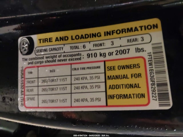 1FTEW1EG3GFB29227 Ford F-150 Xlt