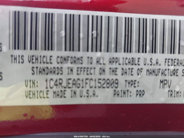 2015 JEEP GRAND CHEROKEE 1C4RJEAG1FC152809 Photo 8