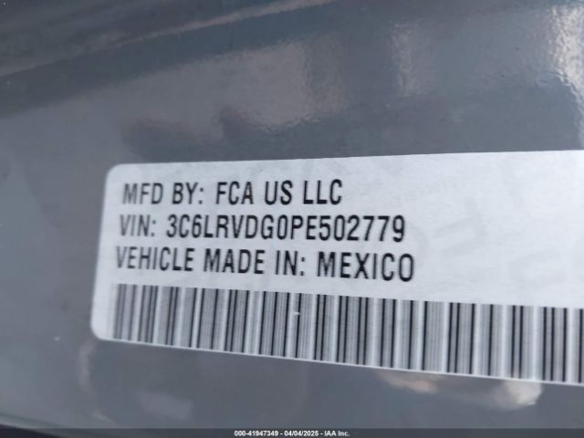 3C6LRVDG0PE502779 RAM Promaster 2500 High Roof 159 Wb