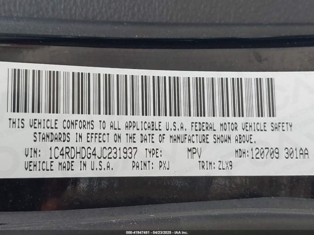 2018 DODGE DURANGO 1C4RDHDG4JC231937 Photo 8