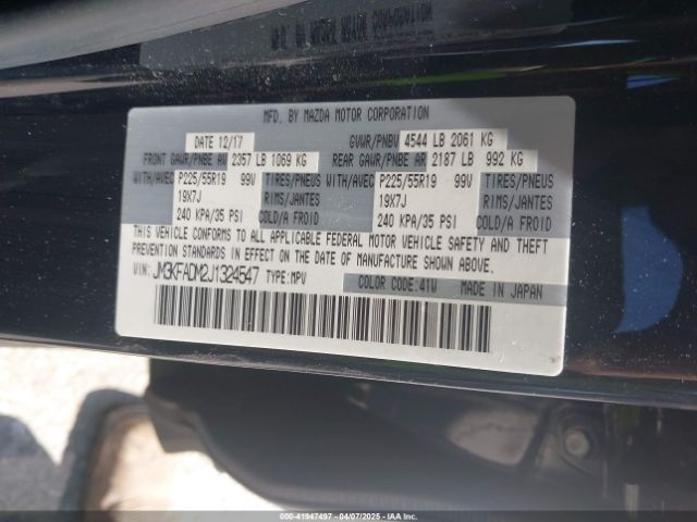 JM3KFADM2J1324547 Mazda Cx-5 Grand Touring