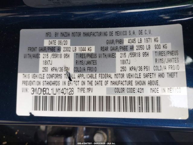 2020 MAZDA CX-30 3MVDMBCL1LM140128 Photo 8