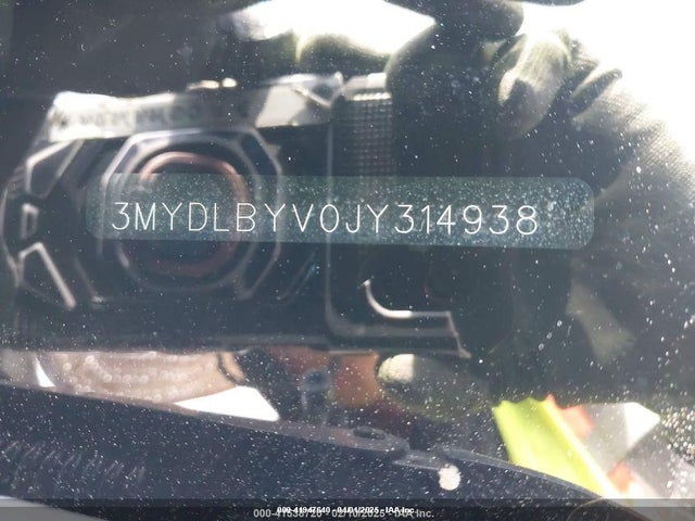3MYDLBYV0JY314938 Toyota YARIS IA