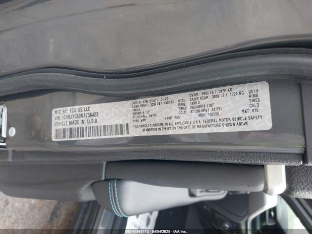 1C4RJYC69N8756423 Jeep Grand Cherokee 4xe Trailhawk 4x4