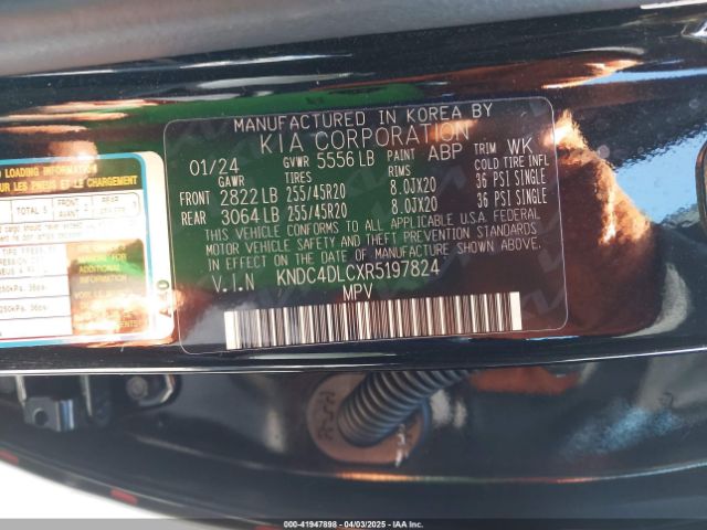 KNDC4DLCXR5197824 KIA Ev6 Gt-line