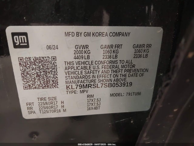Chevrolet l3t 2025 KL79MRSL7SB053919 Image 9