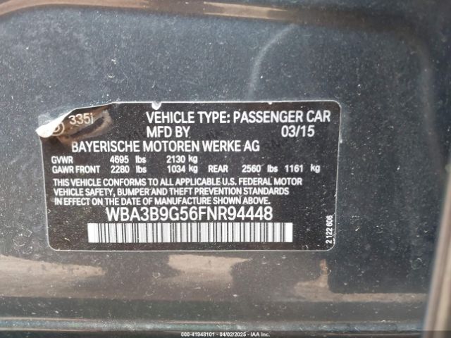 WBA3B9G56FNR94448 BMW 335i Xdrive
