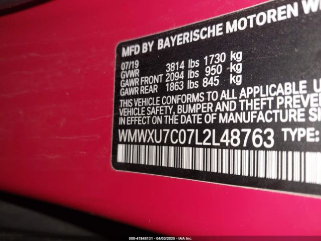 2020 MINI HARDTOP WMWXU7C07L2L48763 Photo 8