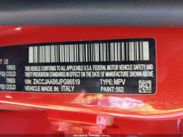 ZACCJAAB6JPG96519 Jeep Renegade Sport Fwd