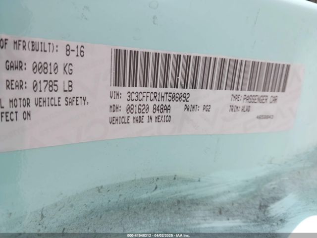 3C3CFFCR1HT506092 Fiat 500 LOUNGE