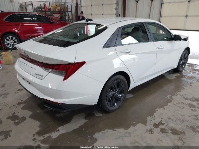 KMHLM4AJ6PU063120 Hyundai Elantra Hybrid Blue