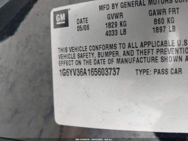 2006 CADILLAC XLR 1G6YV36A165603737 Photo 8