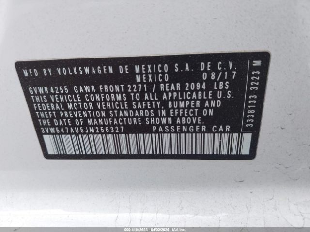 2018 VOLKSWAGEN GOLF GTI 3VW547AU5JM256327 Photo 8