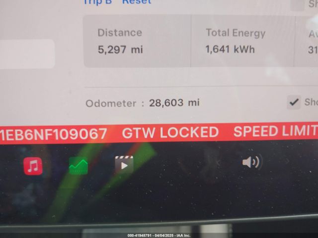 5YJ3E1EB6NF109067 Tesla Model 3 Long Range Dual Motor All-wheel Drive