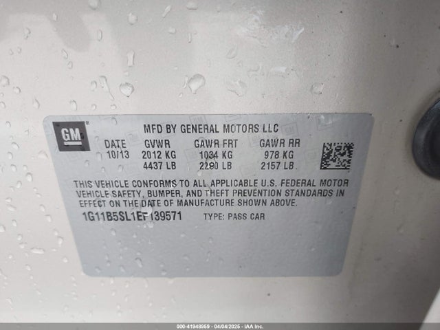 Chevrolet lkw 2014 1G11B5SL1EF139571 Image 9