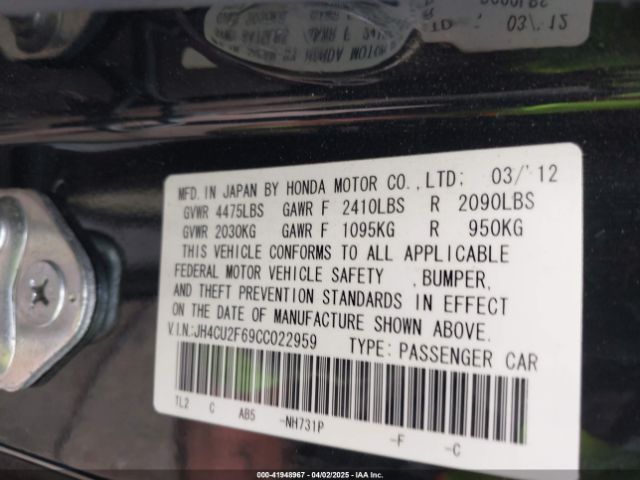 2012 ACURA TSX JH4CU2F69CC022959 Photo 8