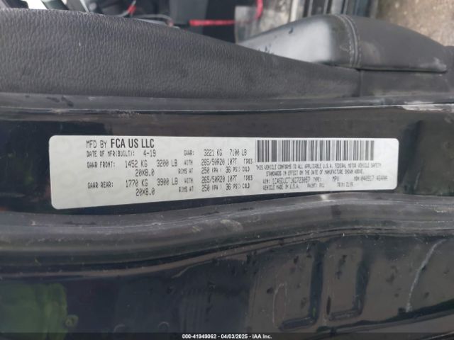 1C4SDJCT1KC723057 Dodge Durango R/t Awd
