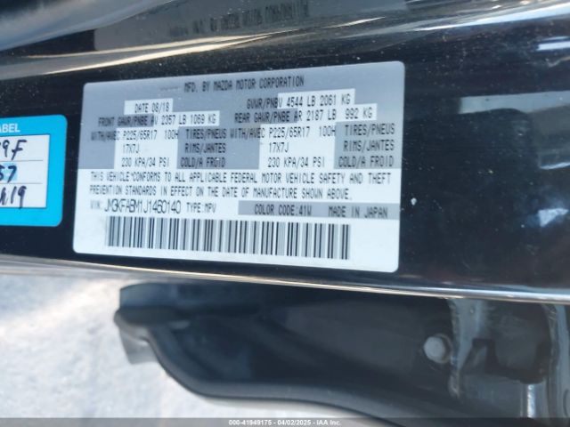 JM3KFABM1J1460140 Mazda CX-5 SPORT