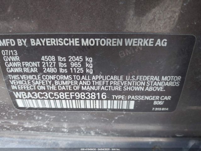 WBA3C3C58EF983816 BMW 320i Xdrive