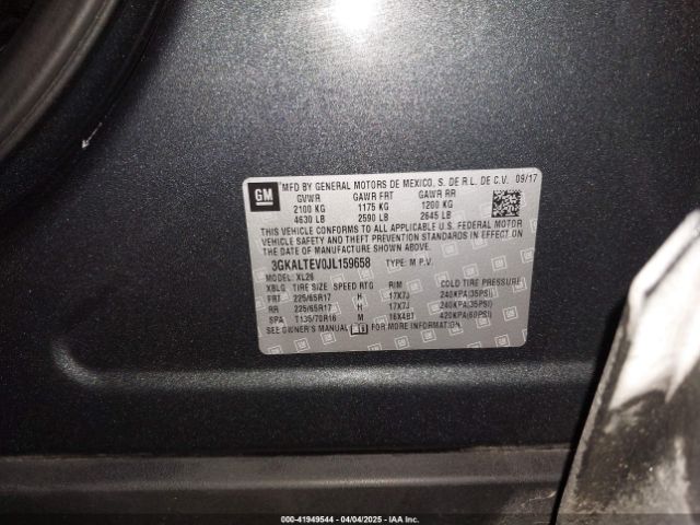 3GKALTEV0JL159658 GMC Terrain Sle