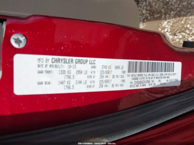 2C4RDGBG6ER187868 Dodge Grand Caravan Se 30th Anniversary