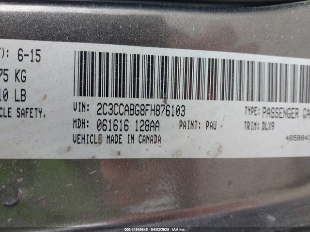 Chrysler 300 300s 2015 2C3CCABG8FH876103 Image 8