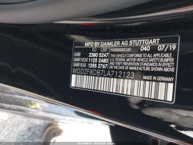 WDDZF8DB7LA712123 Mercedes-Benz E 350