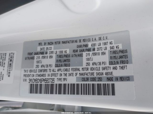 3MVDMBCM8PM560726 Mazda Cx-30 2.5 S Preferred