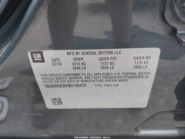 2011 CADILLAC STS 1G6DW6EDXB0108470 Photo 8