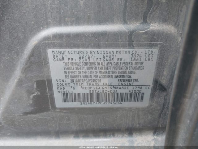 2018 NISSAN SENTRA 3N1AB7AP0JY245216 Photo 8