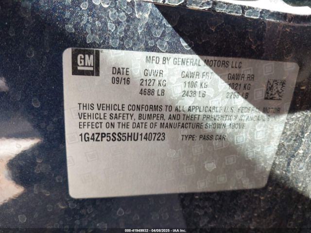 1G4ZP5SS5HU140723 Buick Lacrosse Essence