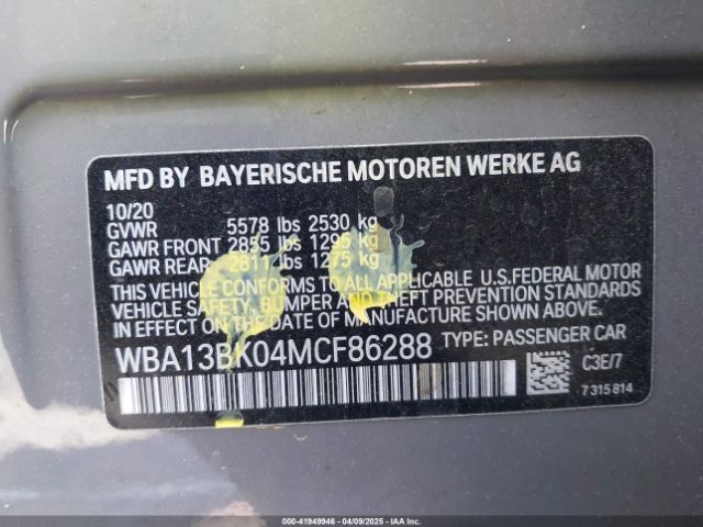 WBA13BK04MCF86288 BMW M550i Xdrive