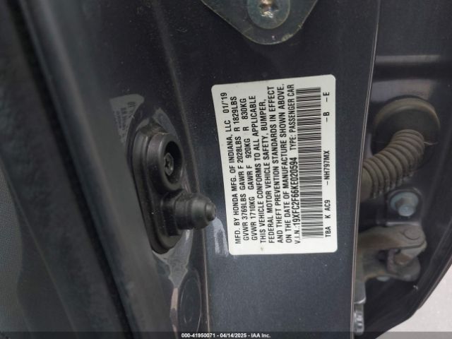 19XFC2F66KE020594 Honda Civic Lx