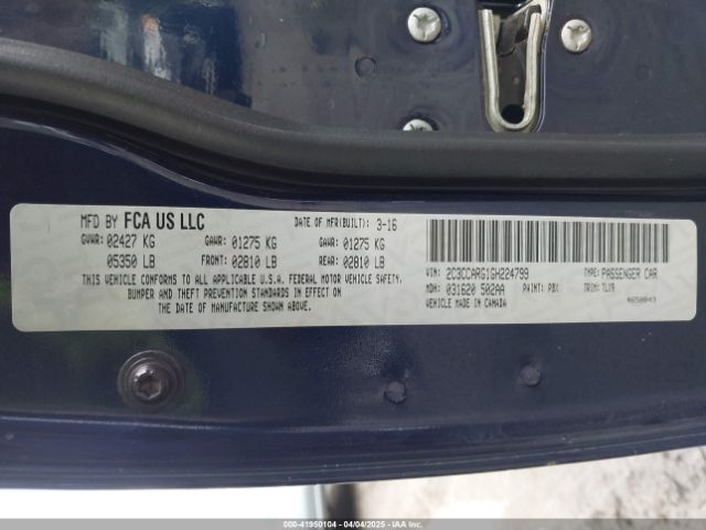 2C3CCARG1GH224799 Chrysler 300 Limited