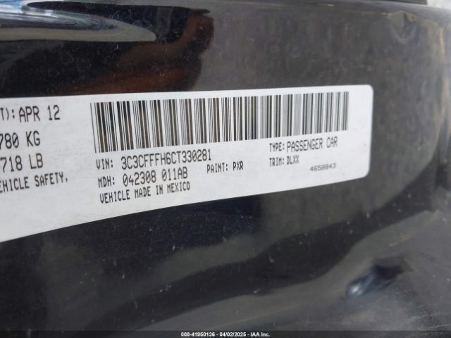 2012 FIAT 500 3C3CFFFH6CT330281 Photo 8