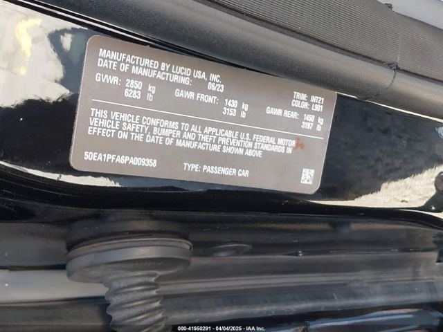 2023 LUCID AIR 50EA1PFA6PA009358 Photo 8