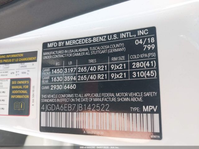 2018 MERCEDES-BENZ AMG GLE 43 4JGDA6EB7JB142522 Photo 8
